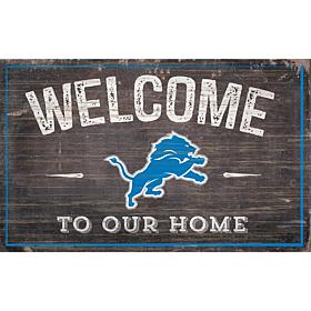 Officially Licensed NFL Welcome Sign - Detroit Lions