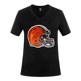 Officially Licensed NFL Women's Sequin Logo Tee from Fabgating by Cucé