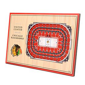 Officially-Licensed NHL 3-D StadiumViews Display - Chicago Blackhawks