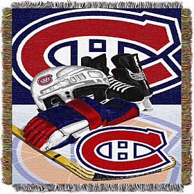 Officially Licensed NHL Home Ice Advantage Tapestry Throw - Canadiens