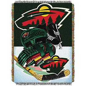 Officially Licensed NHL Home Ice Advantage Woven Tapestry Throw - Wild