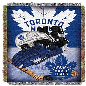 Officially Licensed NHL Home Ice Advantage Woven Throw - Maple Leafs