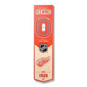 Officially Licensed NHL Joe Louis Detroit Red Wings 3D Stadium Banner