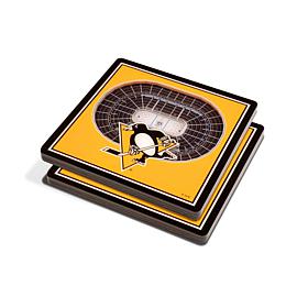 Officially Licensed NHL Pittsburgh Penguins 3-D StadiumViews Coasters