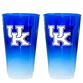 Officially Licensed Ombre Team Pint Glasses - 2-pack, 16oz