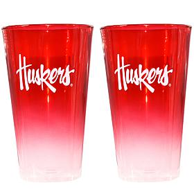 Officially Licensed Team Ombre Pint Glasses - 2-pack, 16oz