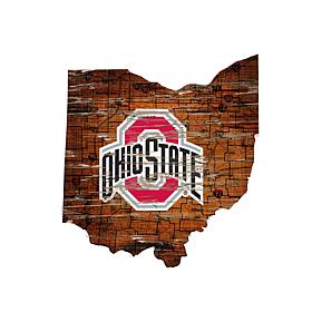 Ohio State University Distressed State with Logo