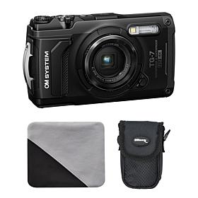 OM SYSTEM Tough TG-7 Digital Camera Bundle