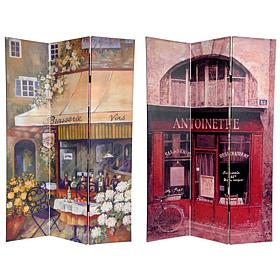 Oriental Furniture Brasserie Canvas Room Divider