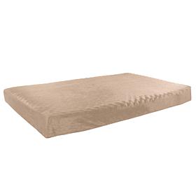 Orthopedic Pet Bed - Memory Foam with Cover 37x24x4" by PETMAKER - Tan