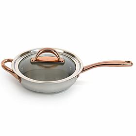 Ouro Gold 18/10 SS 9.5" Deep Skillet with Glass Lid 3.1qt.