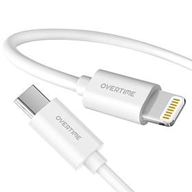 Overtime Apple MFi-Certified 6' Braided Lightning to USB-C Cable 2-pk