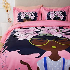 Pardon My Fro 3-piece Full/Queen Duvet Cover Set