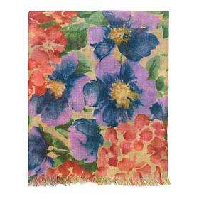 Patricia Nash 74" x 25" Printed Fringe Scarf