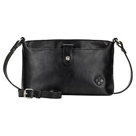 Patricia Nash Aimee Vintage Distressed Leather or Canvas Crossbody Bag