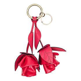 Patricia Nash Laced Rose Leather Bag Charm 