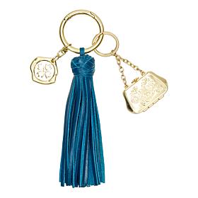 Patricia Nash Leather Tassel Key Fob