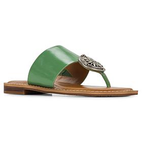 Patricia Nash Niki Leather Compass Medallion Sandal