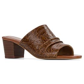Patricia Nash Poema Leather Heel Sandal