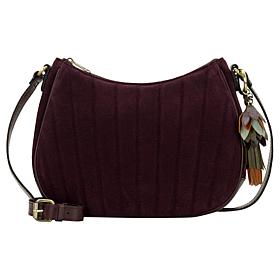 Patricia Nash Sascha Leather Hobo Bag with Flower Tassel
