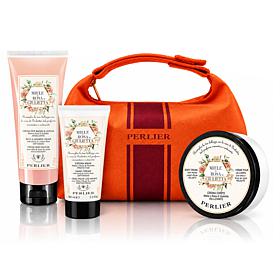 Perlier 3pc Holiday Kit Honey Rose