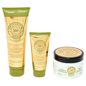 Perlier Olive Oil Bath & Body 3-Piece Skincare Set