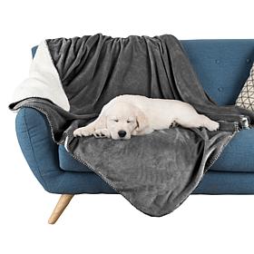 Pet Adobe 60" x 50" Waterproof Pet Throw Blanket Gray