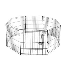 Pet Adobe Folding Pet Playpen - 8 Panels with Door