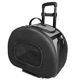 Pet Life Tough-Shell Wheeled Collapsible Final Destination Pet Carr...