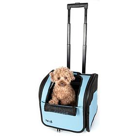 Pet Life Wheeled Travel Pet Carrier with Telescoping Handle