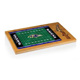Picnic Time Glass Top Cutting Board-Baltimore Ravens