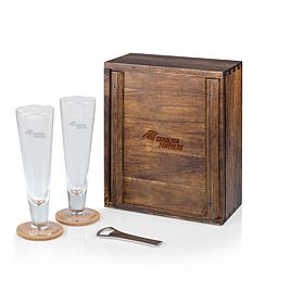 Picnic Time Officially Licensed NFL Beer Glass Gift Set - Carolina 