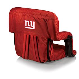 Picnic Time Ventura Folding Stadium Chair-NY. Giants