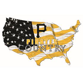 Pittsburgh Pirates USA Shape Flag Cutout