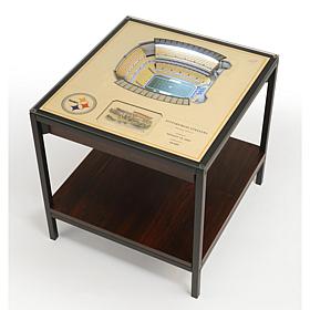Pittsburgh Steelers 25-Layer Stadium Views Lighted End Table