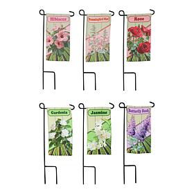 Plow & Hearth Mini Spring and Summer Garden Flags - Set of 6