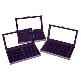 Prestige™ Anti-Tarnish Set of 3 Large Jewelry Boxes