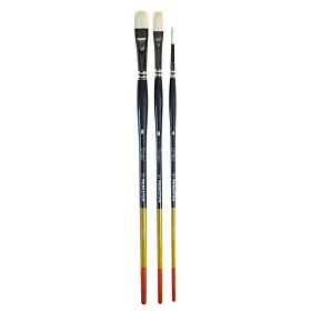 Princeton Snap! 3-Piece Long Handled Brush Set
