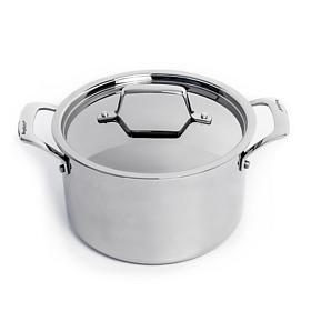 Professional Tri-Ply 18/10 Stainless Steel 8" Stockpot 4qt., Lid