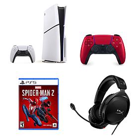 PS5 Disc Console Spiderman 2 Bundle with Headset & Controller