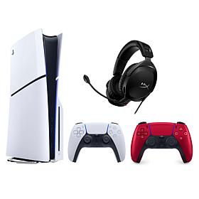 PS5 Disc Console with Extra Controller, HyperX Headset and Voucher