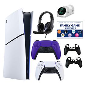 PS5 Slim Digital Console with Extra DualSense, Accessories & Voucher