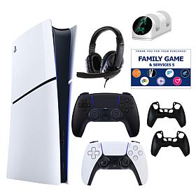 PS5 Slim Digital Console with Extra DualSense, Accessories & Voucher