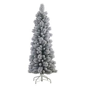 Puleo International 4.5' Artificial Flocked Tree with Stand, Green