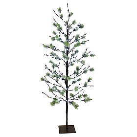 Puleo International 5' Red Berry Led  Tree w/200 White Twinkle Light