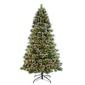 Puleo International 7 ft. Pre-Lit Springfield Fir, 400 Clear Lights