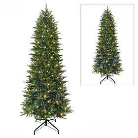 Puleo International 9' Pre-lit Slim Fraser Fir Tree 