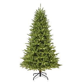 Puleo Intl. Pre-Lit 7.5' Fraser Fir Artificial Christmas Tree & Remote