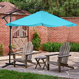 Pure Garden Offset 10' Aluminum Hanging Patio Umbrella