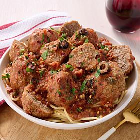 Pureland 2.5lbs Beef Meatballs in Puttanesca Sauce